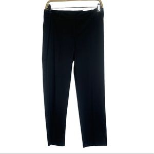NWT Ann Taylor Signature Straight Cropped Size 2 Black Trousers